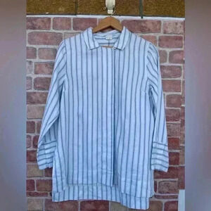 POETRY STRIPE BUTTON THROUGH SHIRT SIZE 8